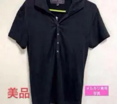 クックジーンズ メンズ半袖シャツ ブラック　Mサイズ