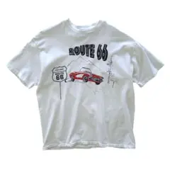 90s USA製 ルート66 ヴィンテージ Tシャツ シングルステッチ XL