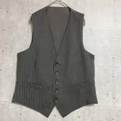【renoma PARIS】　スーツベスト　フォーマル　ウール100% グレー