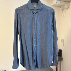 Matteucci イタリアンカラー シャンブレーシャツ