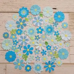 クラフトパンチ　花【水色】ペーパーフラワー　アルバム