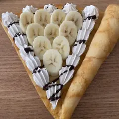 バナナチョコのクレープサンプル