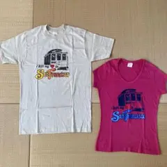 ペアTシャツ お揃い カップル レディース メンズ ペアルック 2枚 レア物