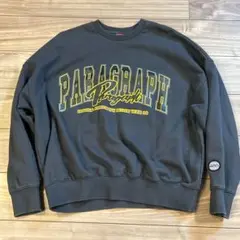 Paragraph パラグラフ バーコードスウェットトレーナー　ゆるダボ