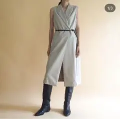 Des pres ロングジレ ベルト付き