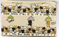 kaonファスナーポーチ大（マルチポーチ）UFOキャッチャーネコキナリ