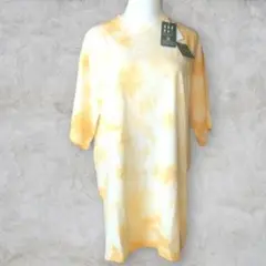 FREAK'S STORE ユニセックス タイダイ柄 Tシャツ イエロー 645
