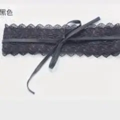 カマーバンドフラメンコ ベルト レース 衣装 黒 競技ダンス　普段着　ブラック