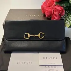 新品同様‼️ グッチ GUCCI 財布 長財布 ホースビット