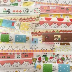 ラスト！ マスキングテープ 切り売り 56枚 mizutama ✩.*˚