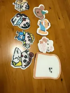 キャラクター刺繍ワッペン9個セット
