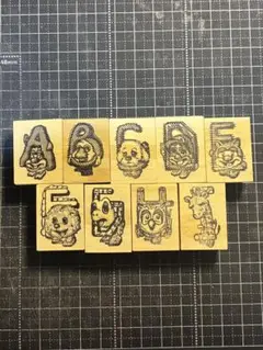 トコトコABCスタンプセット　(黒ラバー)