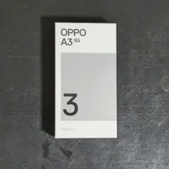 【新品未開封】OPPO A3 5G ブラック