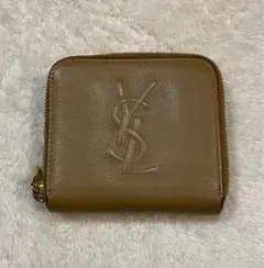 サンローラン(Saint Laurent) 二つ折り財布 ベージュ