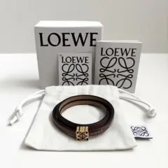 超美品★LOEWE ロエベ　ツイスト バングル（カーフ）タン　ブレスレット