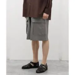 EDIFICE LA BOUCLE テックウールカーゴショーツ 24ss