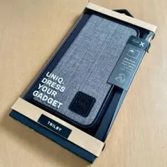iPhone XS/iPhone X手帳型ケース カラーTweed（Black)