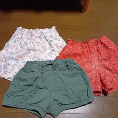 花柄半ズボン3点セット（100cm~）