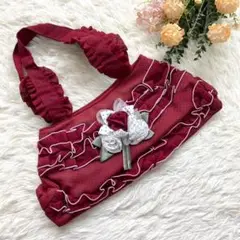美品✨アートマキ ハンドバッグ トートバッグ 肩掛け ドット バラ ハンドメイド