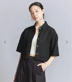 UNITEDARROWS カットジャカード ショートスリーブシャツ