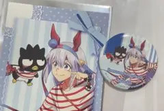 ウマ娘 タマモクロス 缶バッジ ポストカード はぴだんぶいPOPUPSHOP