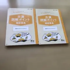 進研ゼミ　高校2年　古漢 読解ポイント 確認事典 前後編 セット