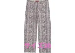 Supreme Snake Print Chino Pant Pale Pink
