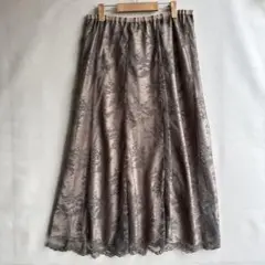 美品　ベラデッソ　レディース　ロングスカート　シフォン　XL レース