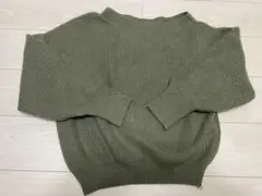 アシンメトリーボリュームニット　cara