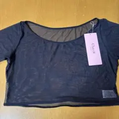 Chacott シースルー クロップドトップ 半袖　L チャコット