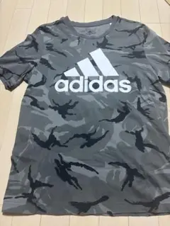 【新古品】adidas アディダス ロゴTシャツ 迷彩カモフラ柄 size M