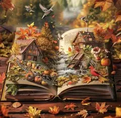 《ラウンド️⭕️》ダイヤモンドアートキット AUTUMN BOOK