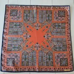 ETRO エトロ スカーフ ポケットチーフ オレンジ系マルチカラー
