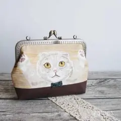 がま口マルチポーチ*スコティッシュフォールド