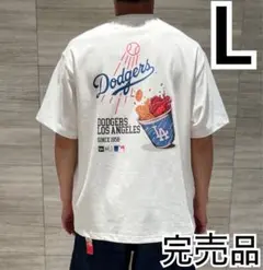 L＊白　オフホワイト＊半袖 Tシャツ＊ドジャース＊ニューエラ