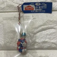 キティちゃん　ご当地ストラップ　沖縄限定　シーサー　守神
