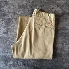 ディッキーズDickies ストレートワークパンツ ベージュ系 メンズ 古着
