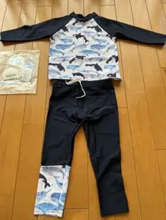 Formemory 水着 男の子 上下セット セパレート クジライルカ100cm