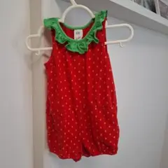 H&M ロンパース 苺デザイン 74/80