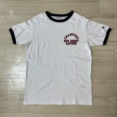チャンピオン　リンガーTシャツ 　　　ホワイト×ネイビー×レッド