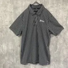 SRIXON by DESCENTE ゴルフウェア ポロシャツ ストライプ　LL