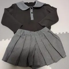 セットアップ SLAP SLIP ワンピース 100cm グレー/チェック