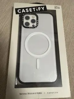 casetify iPhone12ケース クリア ブラック Magsafe対応