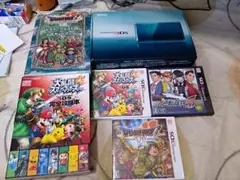 ニンテンドー3DS本体アクアブルー&ソフト3本&攻略本セット