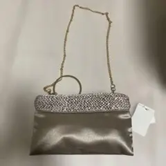 ☆週末セール☆未使用★COOCO パーティバッグ　シャンパンゴールド色