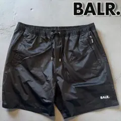 新品 BALR. リフレクティブロゴ スイムショーツ L ジェット黒 正規品