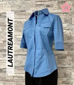新品タグ付✨LAUTREAMONT✨ロートレアモン　五分袖　ストレッチ　シャツ