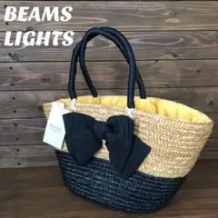 【ビームス】BEAMS 新品未使用 カゴバッグ リボン 巾着