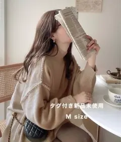 新品未使用 classicalELF ｜ モックネック ハンドステッチ ニット
