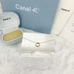 【極美品】✨Canal 4℃✨ ピンクゴールド ネックレス 箱付き